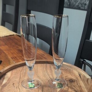 Waterford Crystal toasting flutes